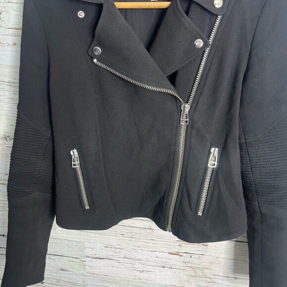 Aritzia wilfred black moto jacket size 2 - Picture 4 of 9